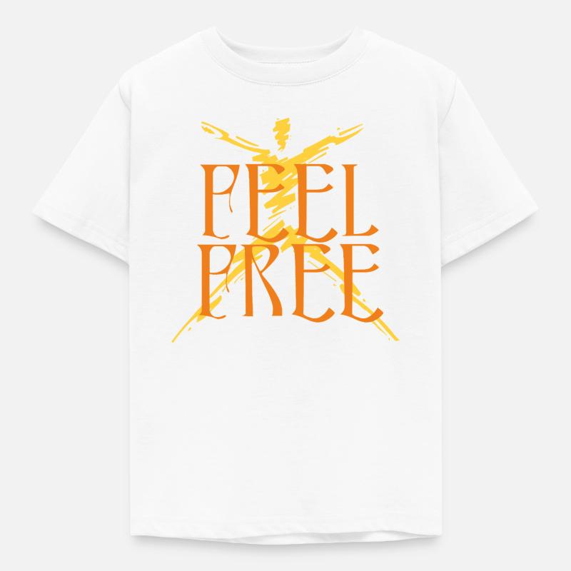 feel_free - Kinder T-Shirt - Weiß
