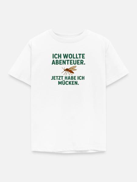 Abenteuer vs Mücken - Kinder T-Shirt - Weiß