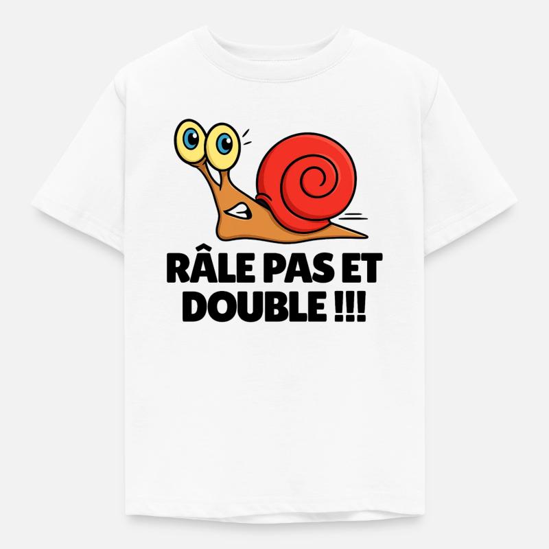 Step-moan and double - Kids' T-Shirt - white