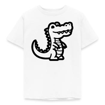 Alligator - Kinder T-Shirt - Weiß - Vorne - AI Model Kid Male (0cm)