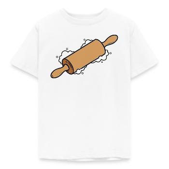 Rolling Pin Rolling Dough Roll Baking - Kids' T-Shirt - white - Front - AI Model Kid Male (0cm)