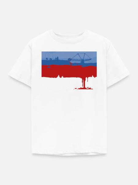 ŁUŽICA KRAWI - BRUNICA - Kinder T-Shirt - Weiß