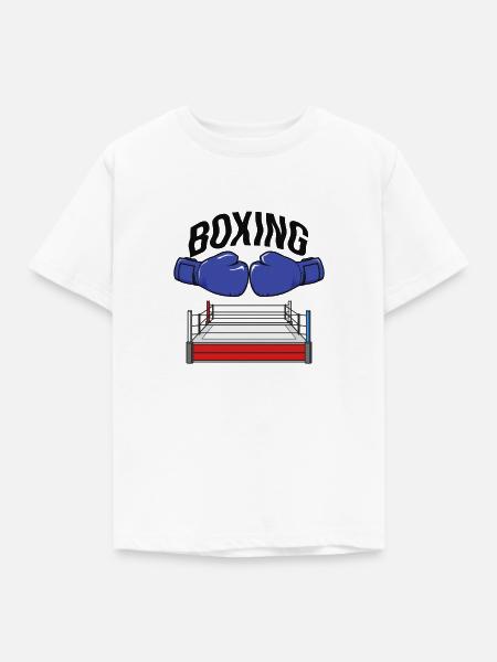 Boxen - Kinder T-Shirt - Weiß