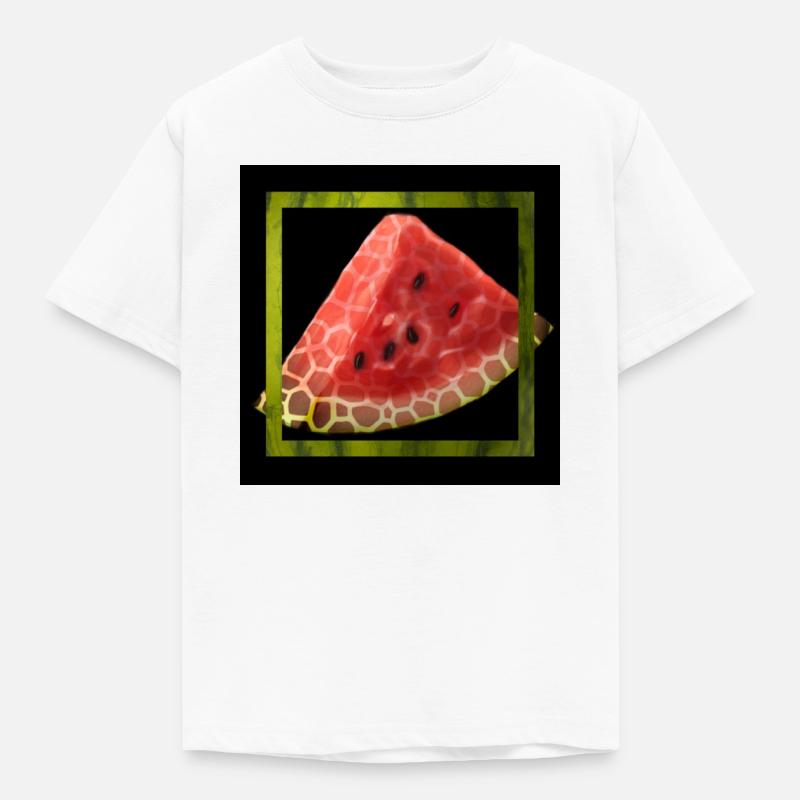 Pastèque abstraite - T-shirt Enfant - blanc