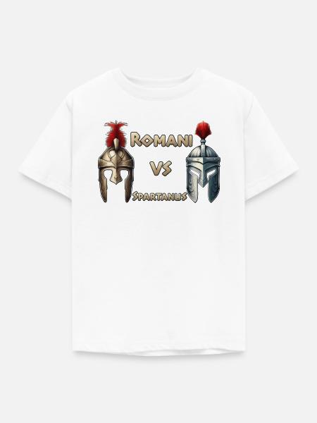 ROMANI VS SPARTANUS - Kinder T-Shirt - Weiß