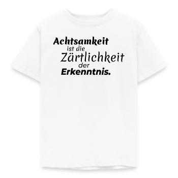 Mindfulness Tenderness - Kids' T-Shirt - white - Front - AI Model Kid Male (0cm)