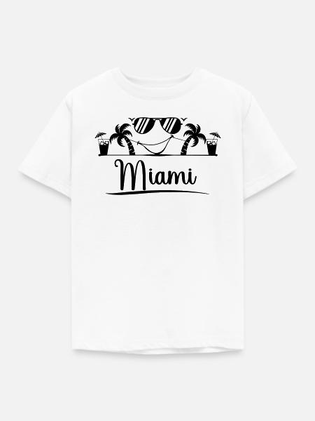 Miami - Kinder T-Shirt - Weiß