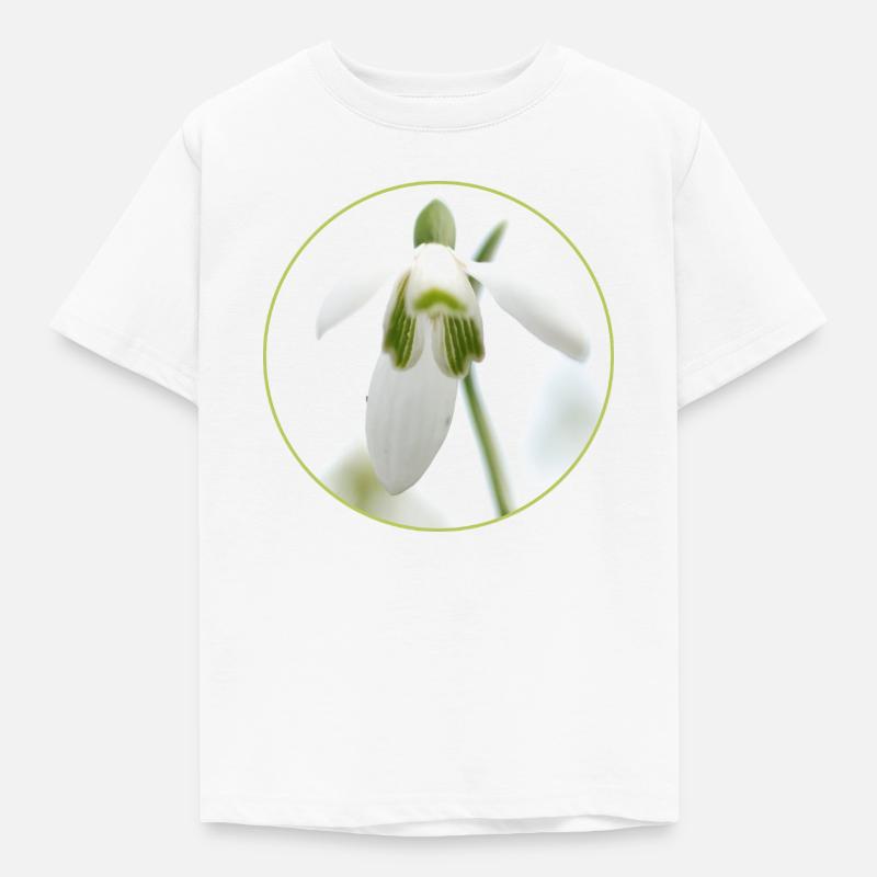 Source de la Fleur de Perce-Neige - T-shirt Enfant - blanc
