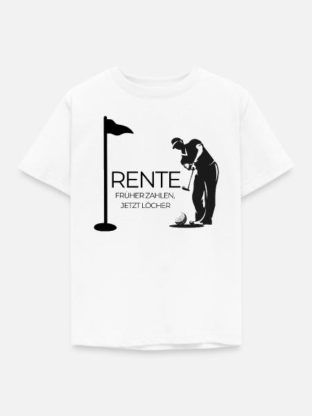 Rente Golfer - Kinder T-Shirt - Weiß