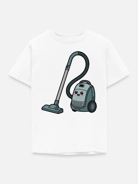 Staubsauger - Kinder T-Shirt - Weiß