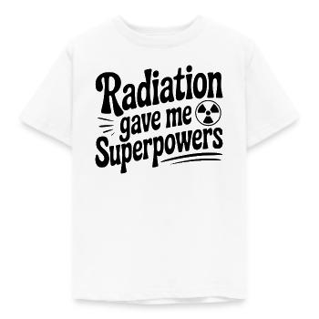 Les radiations m’ont donné des super-pouvoirs - T-shirt Enfant - blanc - Devant - AI Model Kid Male (0cm)
