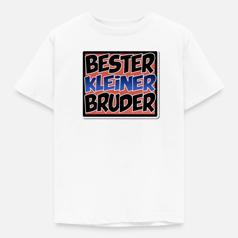 Bester kleiner Bruder - Comic Stil - Kinder T-Shirt - Weiß