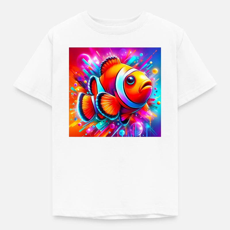 Clownfisch - Kinder T-Shirt - Weiß
