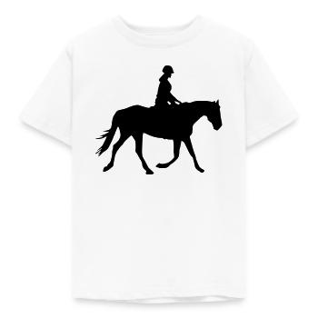 Reiterin  - Kinder T-Shirt - Weiß - Vorne - AI Model Kid Male (0cm)