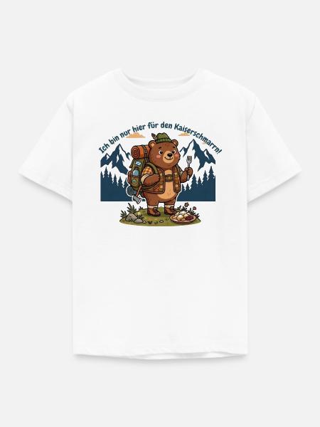 Kaiserschmarrn Wanderbär - Lustiges Wandershirt - Kinder T-Shirt - Weiß