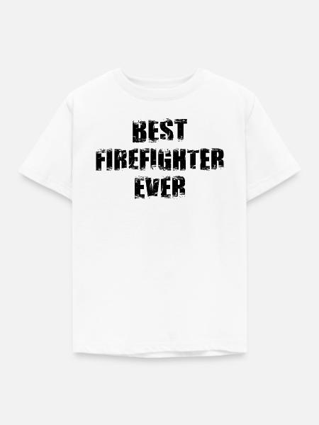 Feuerwehrmann Zitat - Kinder T-Shirt - Weiß