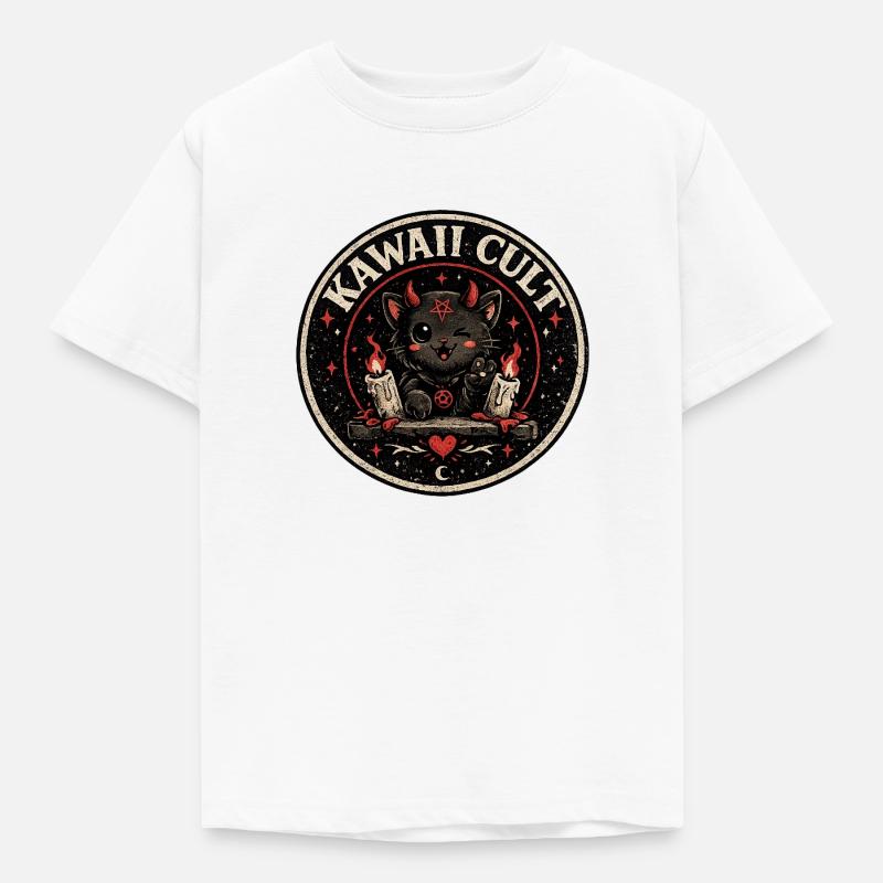 Hell_Cat - T-shirt Enfant - blanc