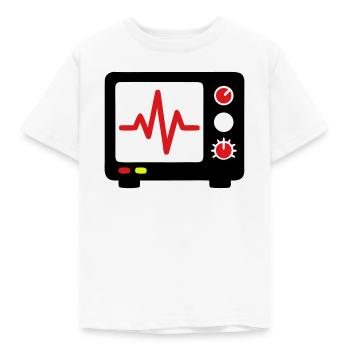 EKG Monitor Herzschlag Medizin - Kinder T-Shirt - Weiß - Vorne - AI Model Kid Male (0cm)