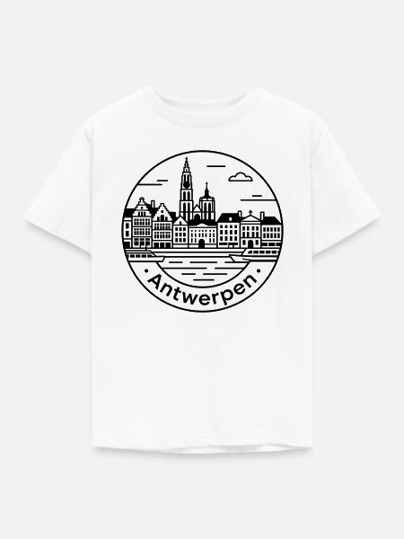 Antwerpen - Kinder T-Shirt - Weiß