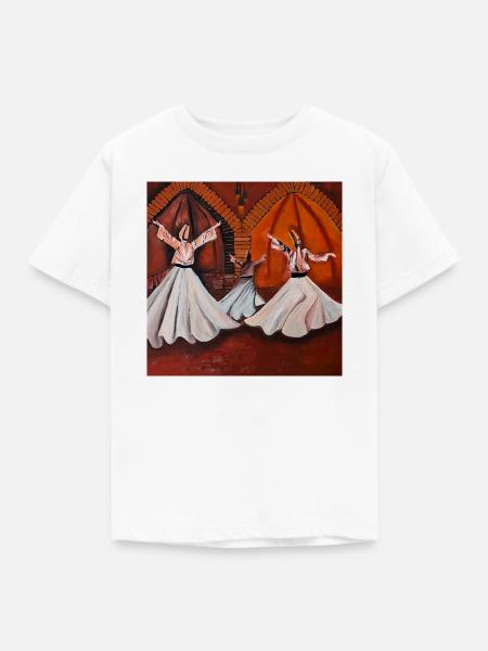 Sema - Der mystische Lichttanz - Kinder T-Shirt - Weiß