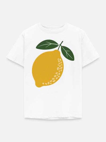 Lemon Grove Botanical - Kinder T-Shirt - Weiß