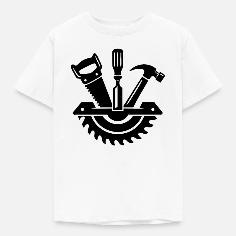 Carpenter Tool – Carpenter Logo - Kids' T-Shirt - white