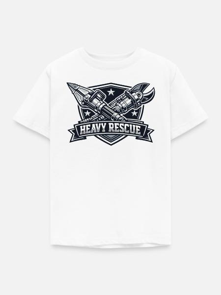 Schwerer Rettung Logo - Kinder T-Shirt - Weiß