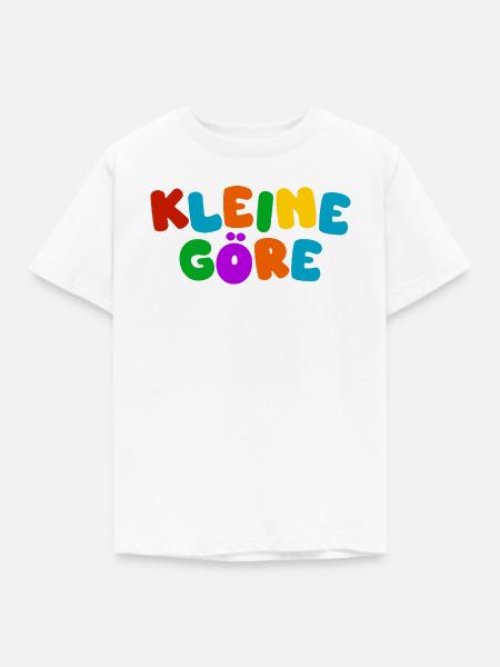 Kleine Göre - Farbexplosion - Kinder T-Shirt - Weiß