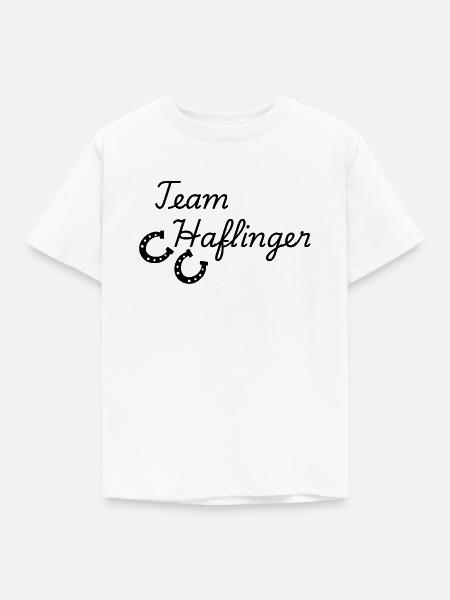 Team Haflinger - Kinder T-Shirt - Weiß
