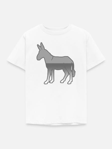 Esel - Kinder T-Shirt - Weiß