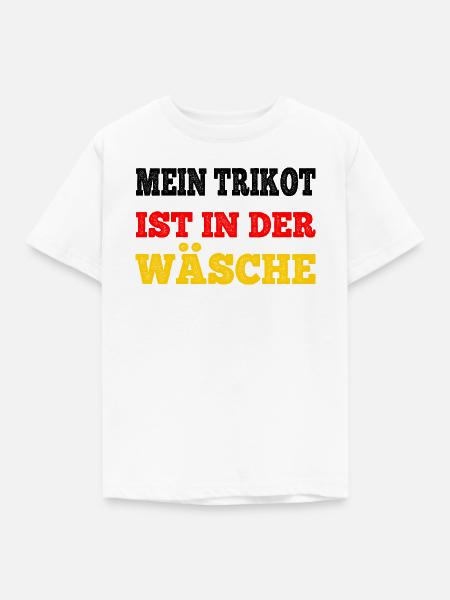 Trikot In Wäsche - Kinder T-Shirt - Weiß