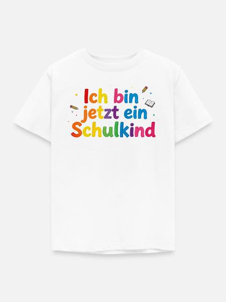 Schulbeginn Bunte Lernwelt - Kinder T-Shirt - Weiß