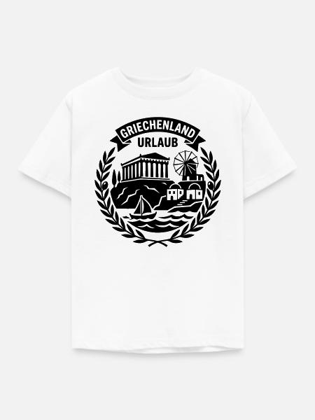 Griechenland Urlaub - Kinder T-Shirt - Weiß