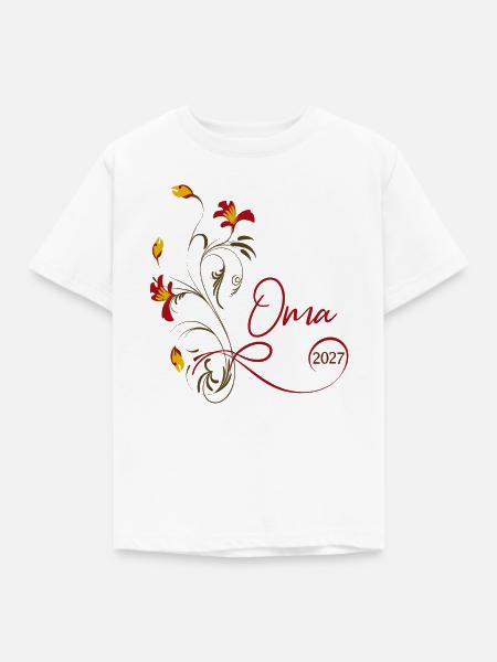 Oma 2027 - Kinder T-Shirt - Weiß