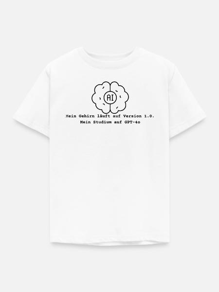 AI Studium - Kinder T-Shirt - Weiß