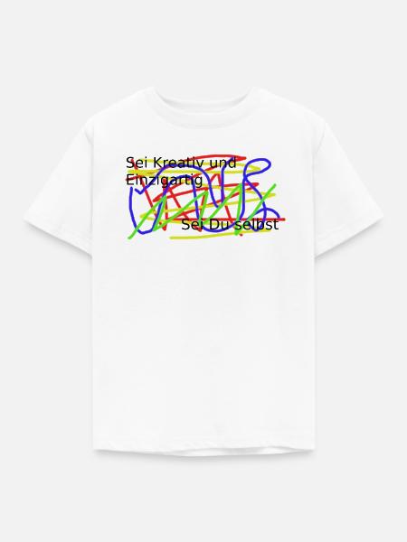 Farbrausch Graffiti Muster - Kinder T-Shirt - Weiß