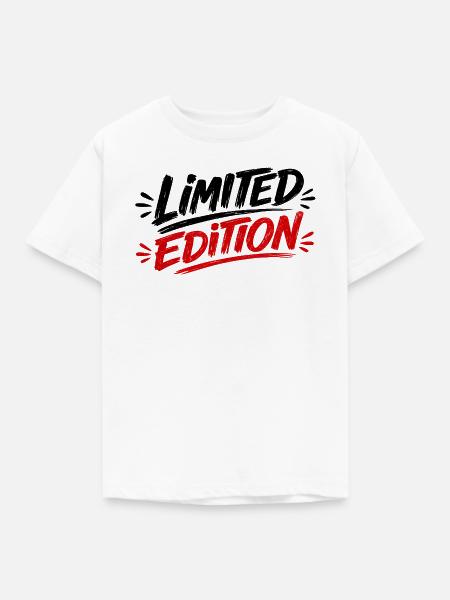 Limitierte Edition Logo Print - Kinder T-Shirt - Weiß