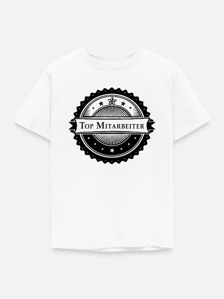 TOP MITARBEITER - Kinder T-Shirt - Weiß
