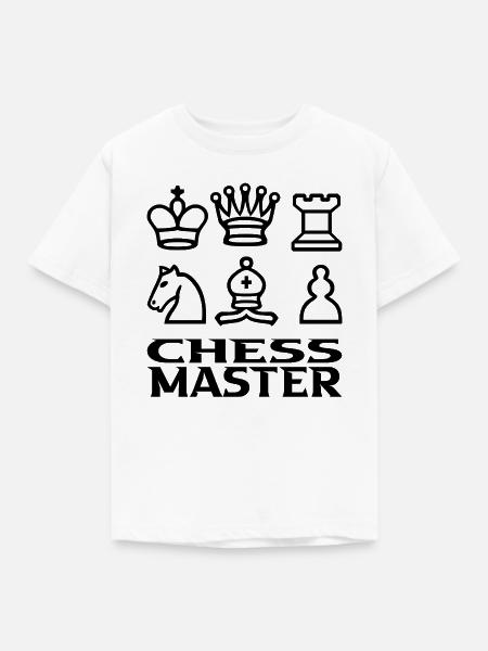 Schachmeister - Kinder T-Shirt - Weiß
