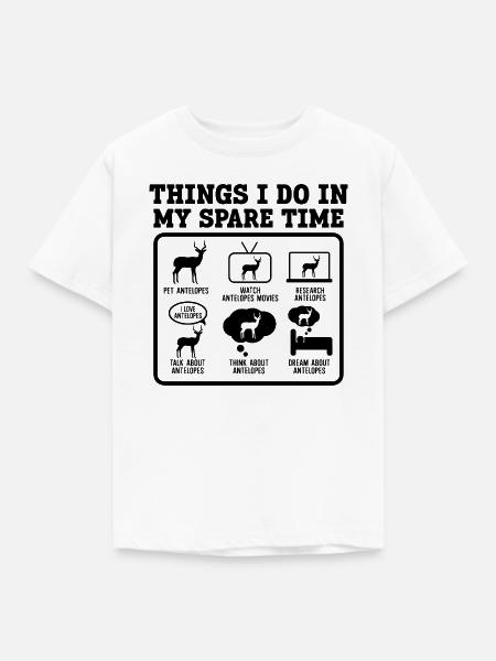 Antilope Humor Spruch - Kinder T-Shirt - Weiß