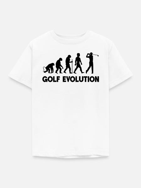 Golf Evolution - Kinder T-Shirt - Weiß