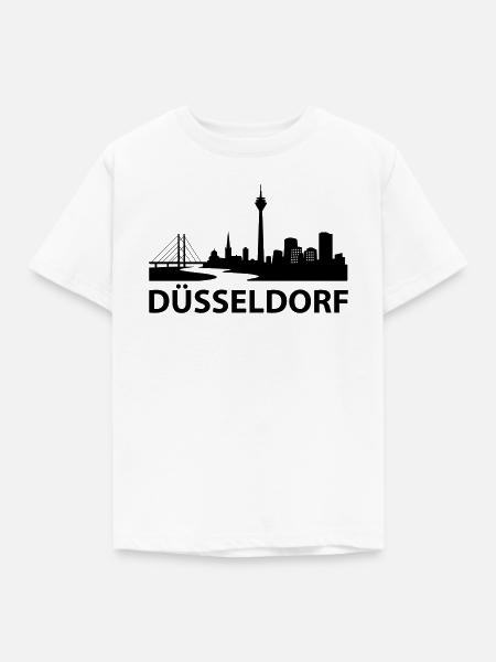 Düsseldorf Skyline - Kinder T-Shirt - Weiß