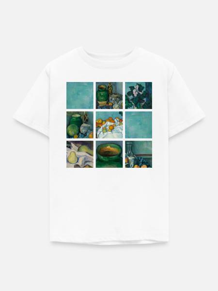 Kunst Malerei von Cezanne Impressionismus - Kinder T-Shirt - Weiß