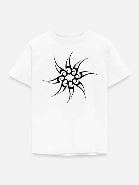 Star Tribal - Kinder T-Shirt - Weiß