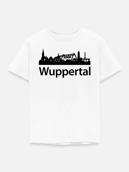 Wuppertal Skyline - Kinder T-Shirt - Weiß
