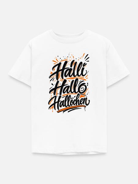 Hallöchen lustiger Spruch - Kinder T-Shirt - Weiß