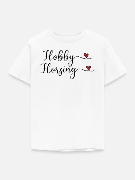 Hobby Horsing - Kinder T-Shirt - Weiß