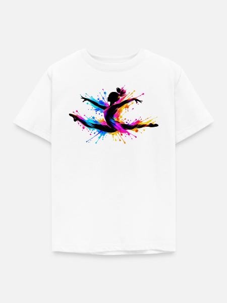 Turnerin Turnen - Kinder T-Shirt - Weiß
