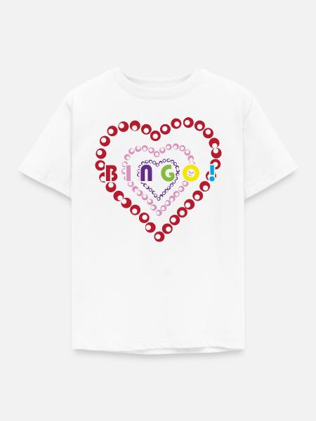 Bingo - Kinder T-Shirt - Weiß
