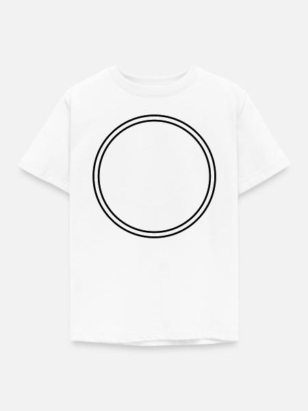 Kreis - Kinder T-Shirt - Weiß